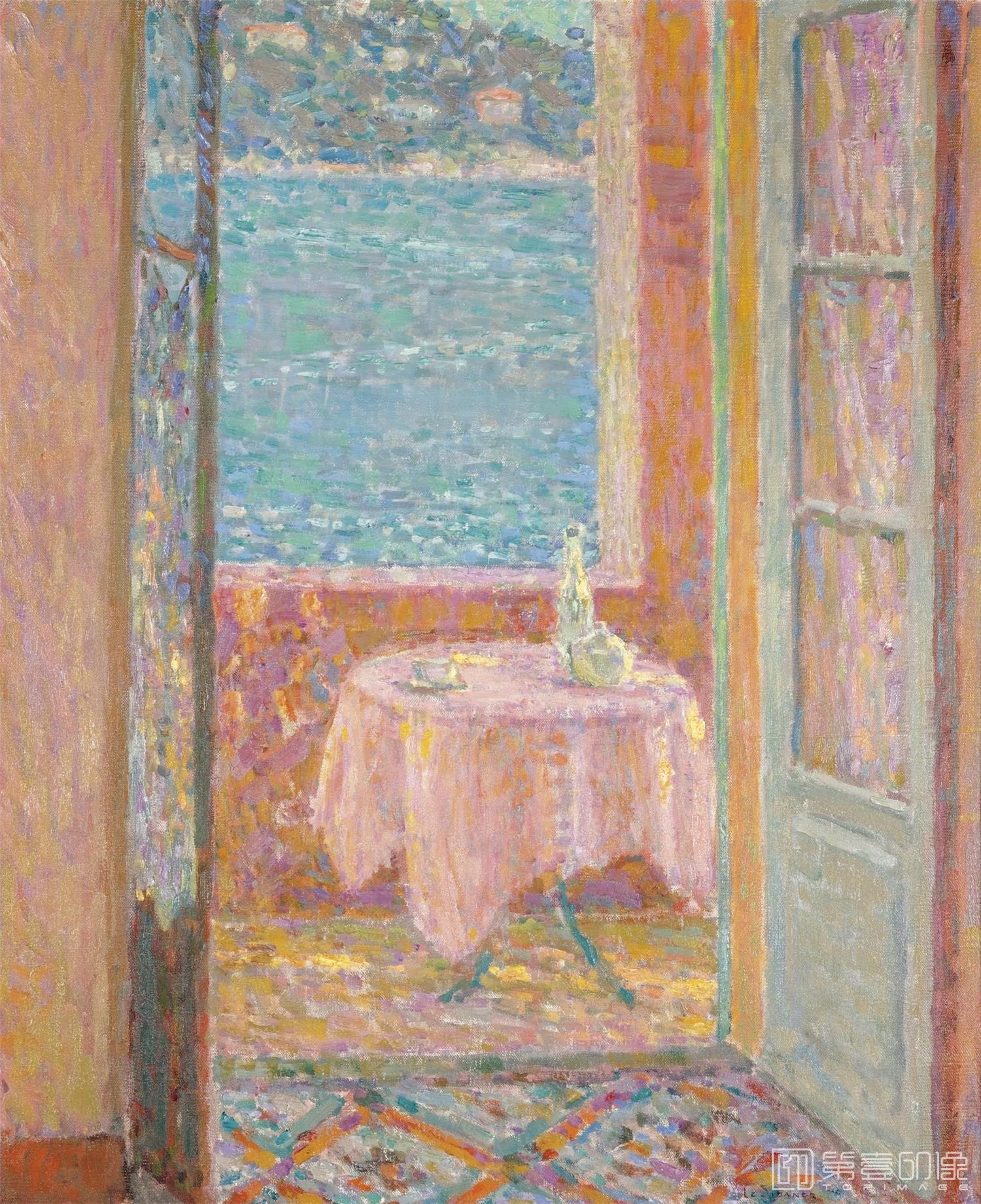 油画-LATABLEDELAMER,VILLEFRANCHESURMER